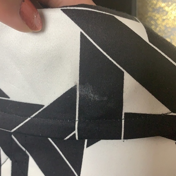 I-n-c black/white neutral print dress jacket size L - Picture 8 of 13